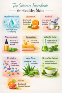 Top Skincare Ingredients That Improve Skin Health